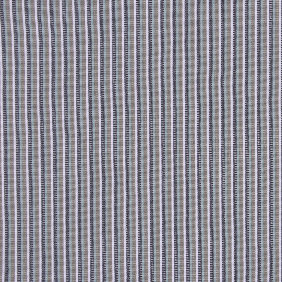 1 Yard Italian Beige and Yellow Barcode Striped Stretch Cotton Suiting