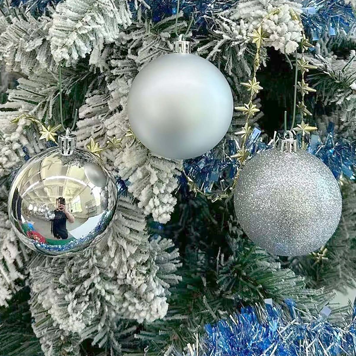 16-Count Mix Shatterproof 2.75" Ornaments – Matte, Gloss & Glitter Holiday Ball Set