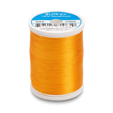850 Florida Thread Sulky 40 Wt. Rayon Thread- Orange Yellow - 850 yd. Spool | Michaels