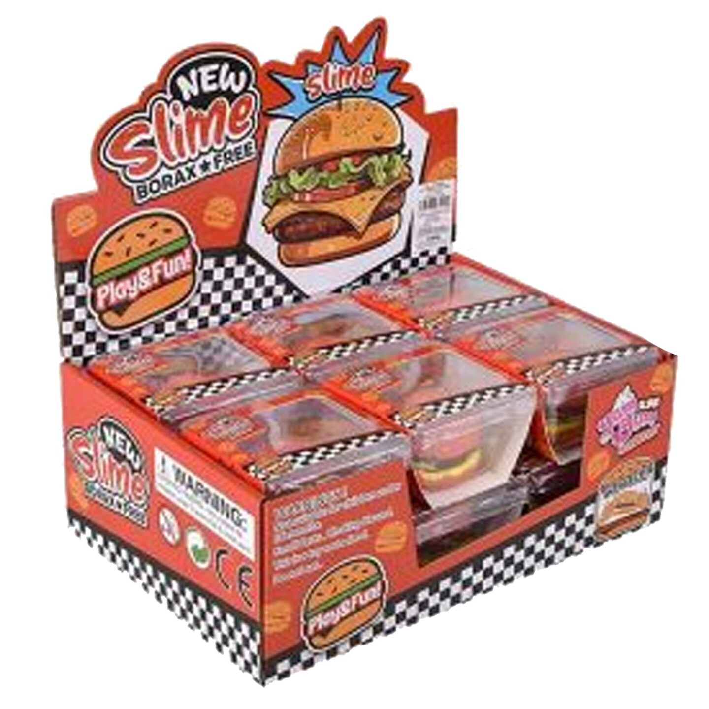 Cheese&#xA0;chees&#xA0;burger Clay Slime &#x2013; 2 Inch Tub