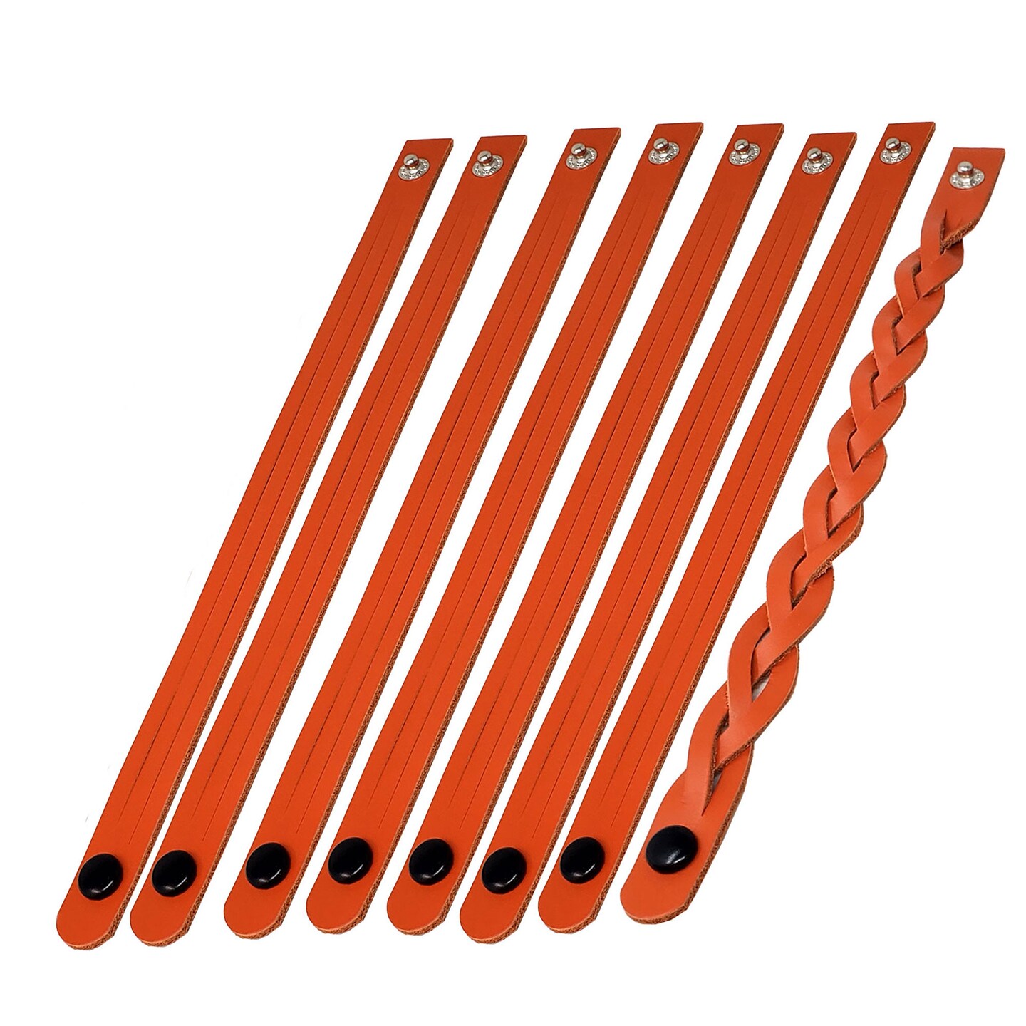 DIY Leather Bracelet Kit – Mystery Braid 8 Pack, Easy Braided Bracelet Craft for Kids and Adults