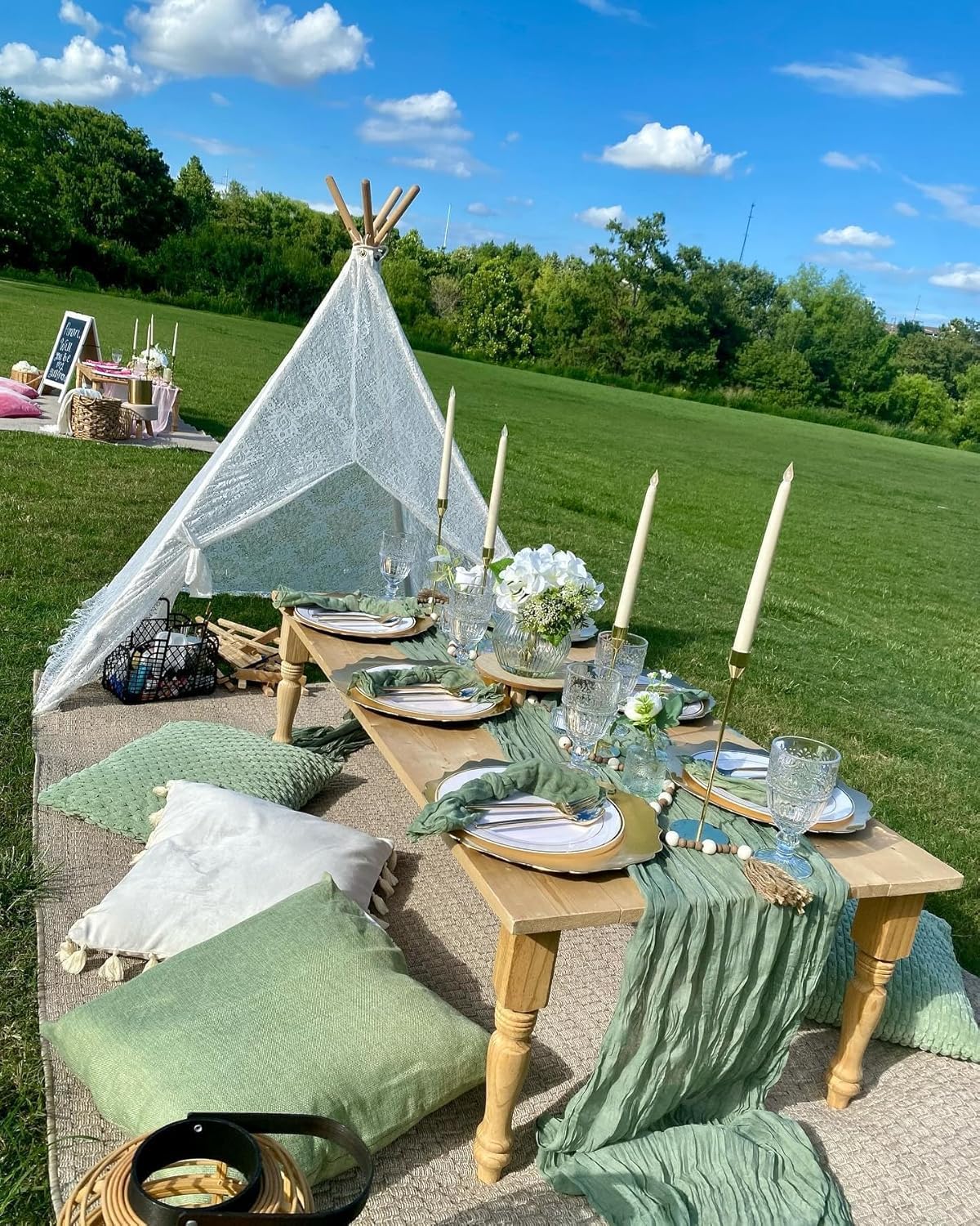 1Pack - Cheesecloth Table Runner 10FT Rustic Gauze Dusty Green Cheese Cloth Dining Table Decor,(Dusty Green)120"L x 35"W