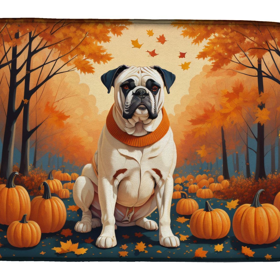 Edge Collections - 14" x 22" - Multicolor - Boxer Dish Drying Mat Absorbent Kitchen Counter Pad - 1 Piece