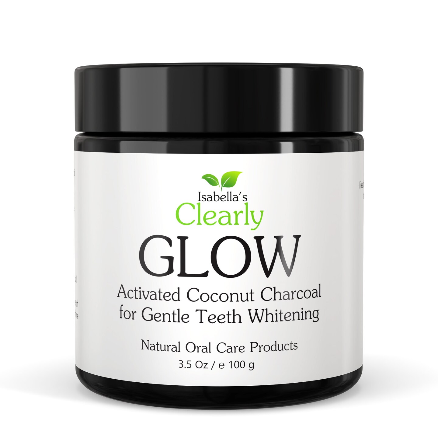 Isabella's Clearly GLOW Coconut Teeth Whitening Activated Charcoal