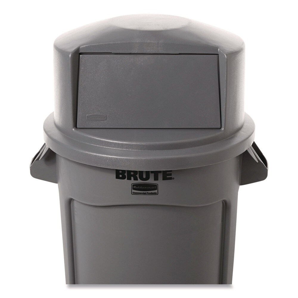 Rubbermaid Commercial 22.75 in. x 12.25 in. BRUTE Dome Top Swing Door Lid for 32 gal. Waste Containers - Gray
