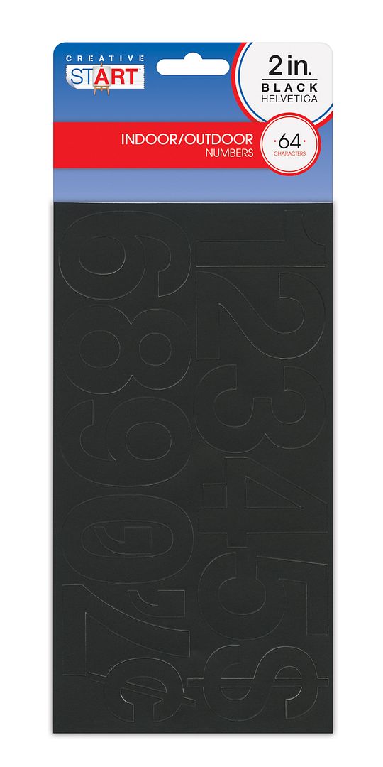 Creative Start Letters Creative Start Letters and Numbers, 1-Inch, Helvetica Font, Black, 64 ...