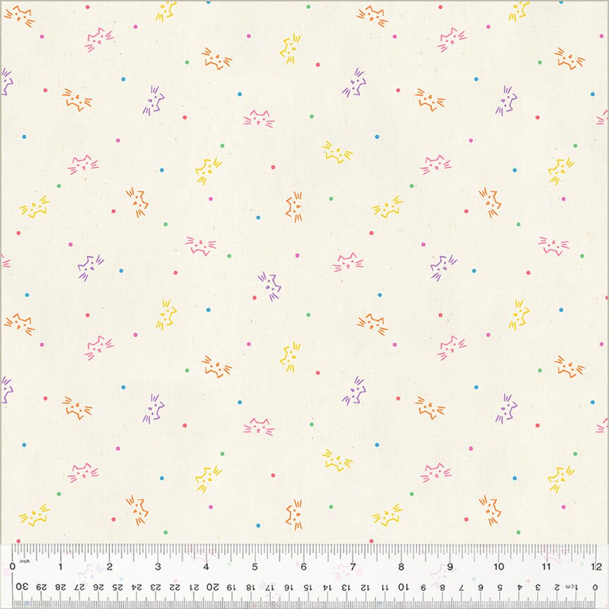 Fabric Windham Spotted Kitten Miniatures by the Quarter Yard 54274-28