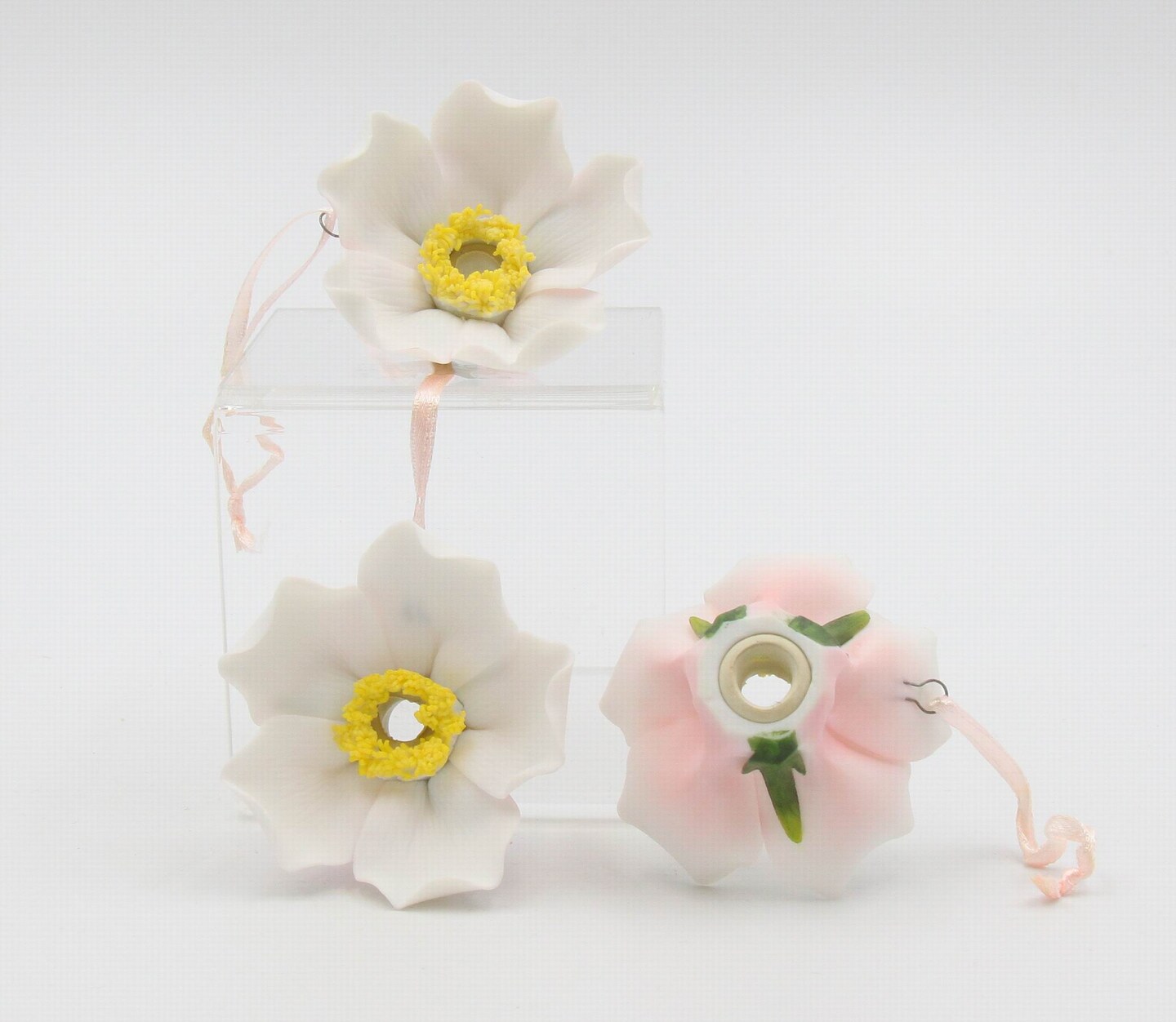 Ceramic White Rose Flower Light Covers, Wedding Decor, Romantic Decor, Christmas Decor, Gift for Her, Gift for Mom