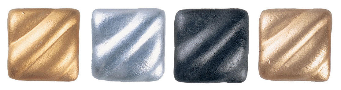 Amaco Rub &#x27;N Buff Wax Metallic Finish, 4 Color Assortment (Silver Leaf, Antique Gold, Gold Leaf, Ebony)