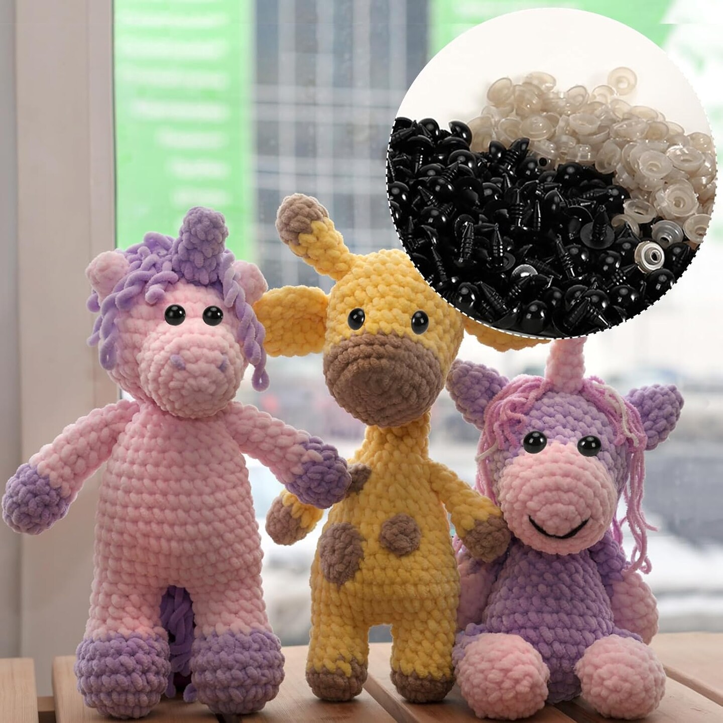 300 Pieces 8mm Safety Eyes for Amigurumi