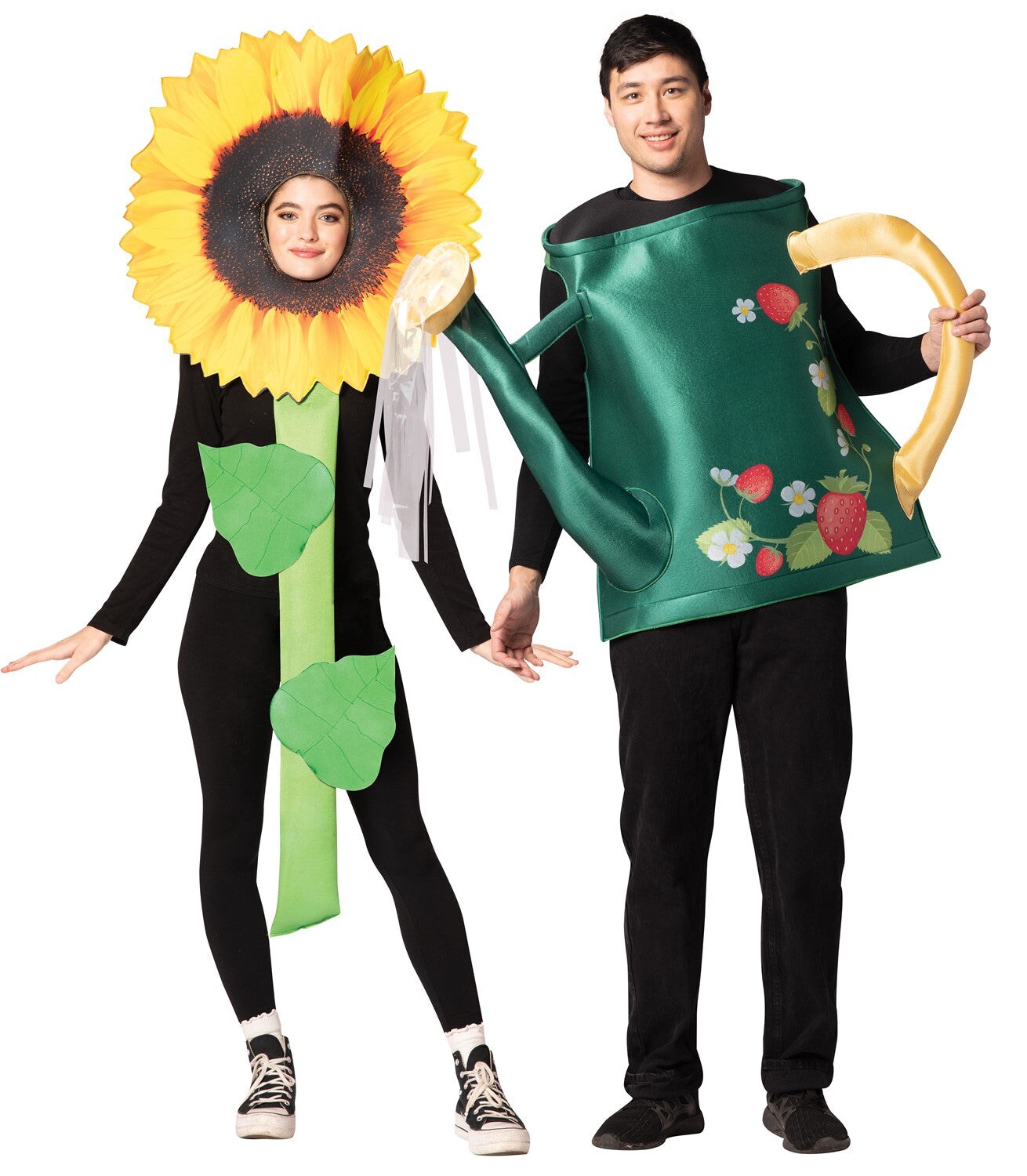Bloomin&#x27; Fun Sunflower &#x26; Watering Can Couples Halloween Costume, Adult One Size
