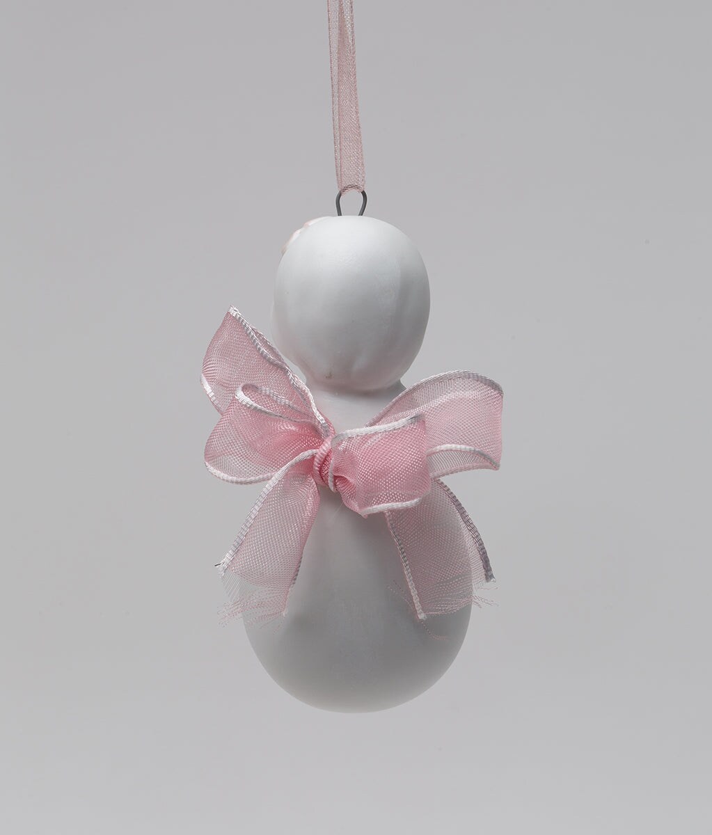 Ceramic Sweet Little Prayer Angel with Ribbon Wings Ornament, Home D&#xE9;cor, Religious D&#xE9;cor, Religious Gift, Church D&#xE9;cor, Baptism Gift