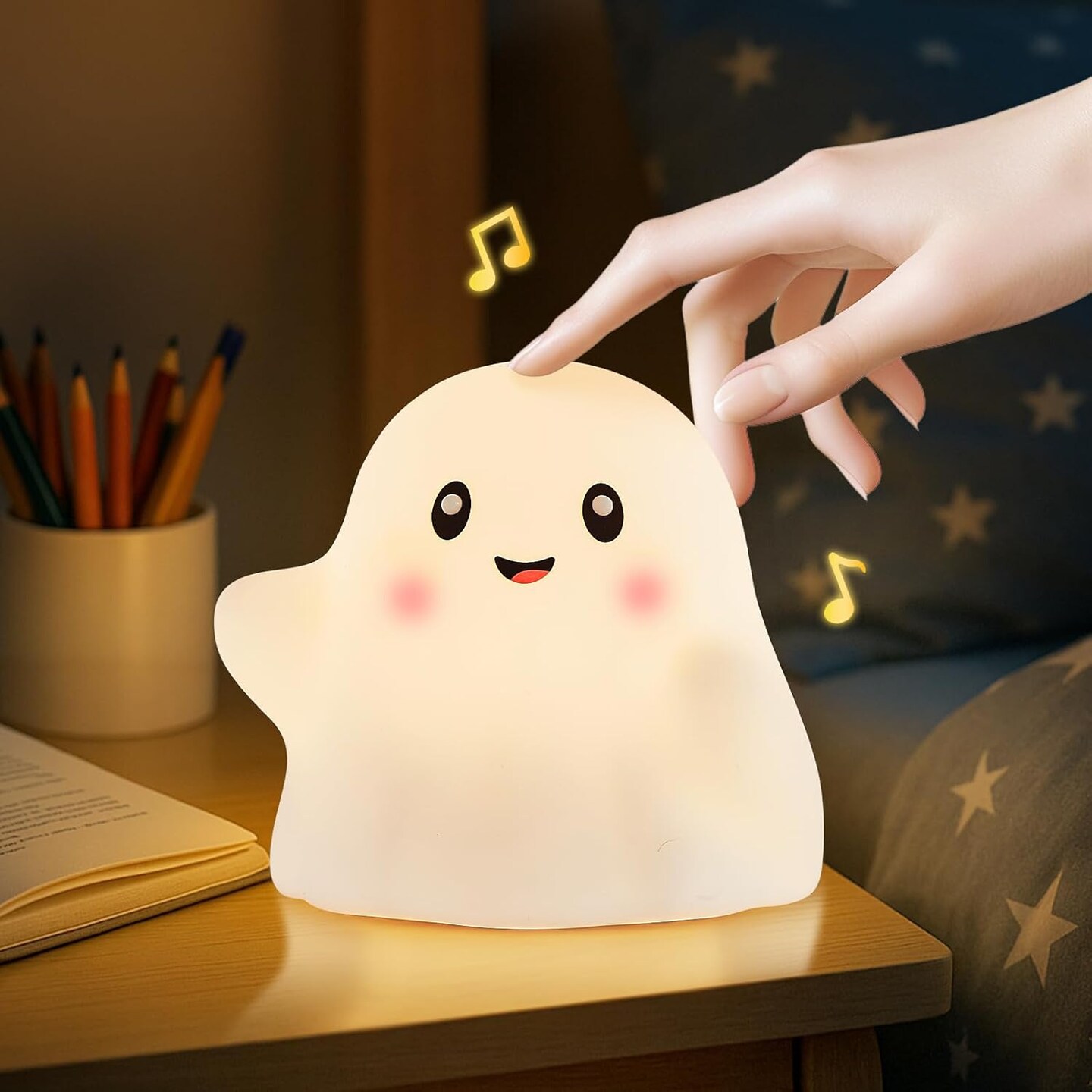 Halloween Cute Ghost Night Light for Kids