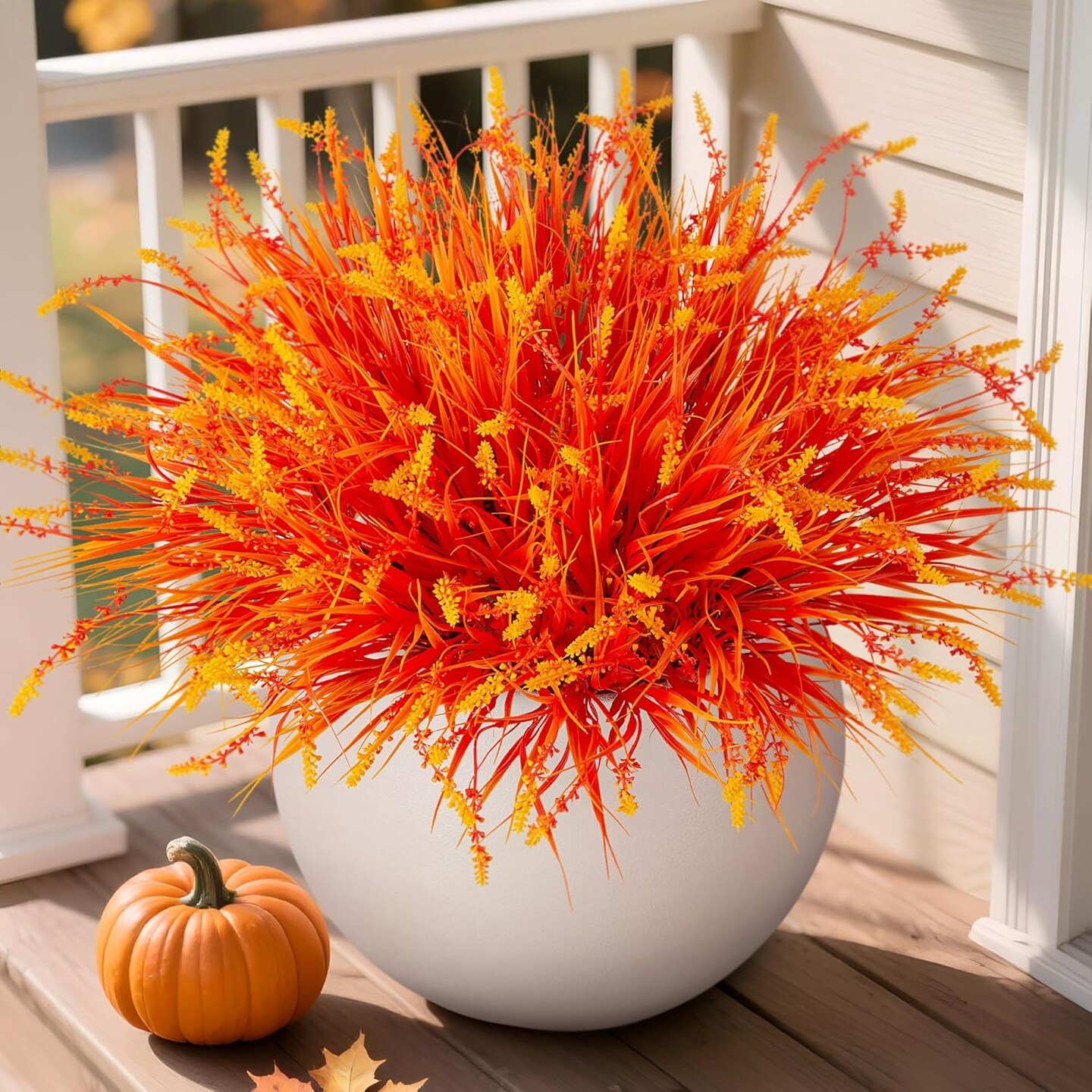 12 Bundles Fall Monkey Grass (Orange)