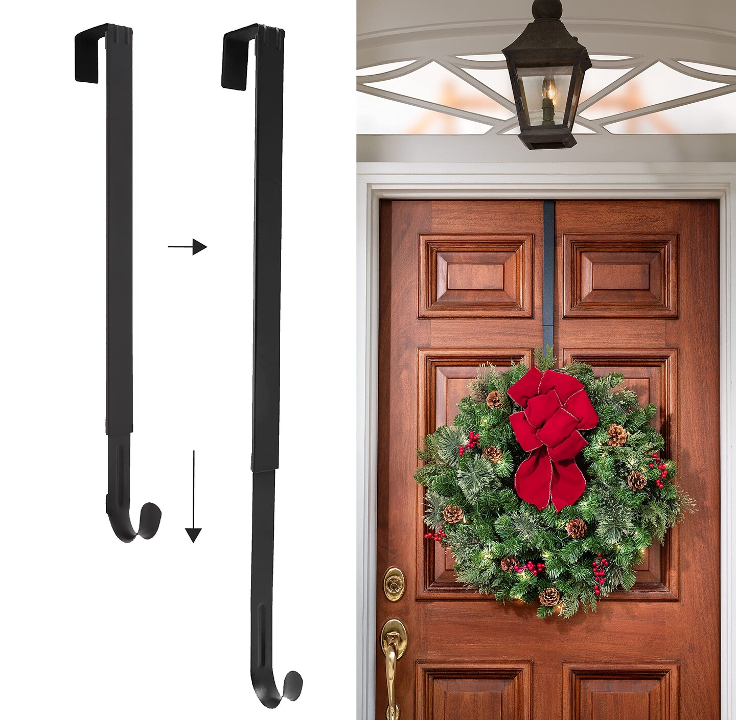 Haute Decor Adjustable Length Wreath Hanger - 20 Lb. Capacity