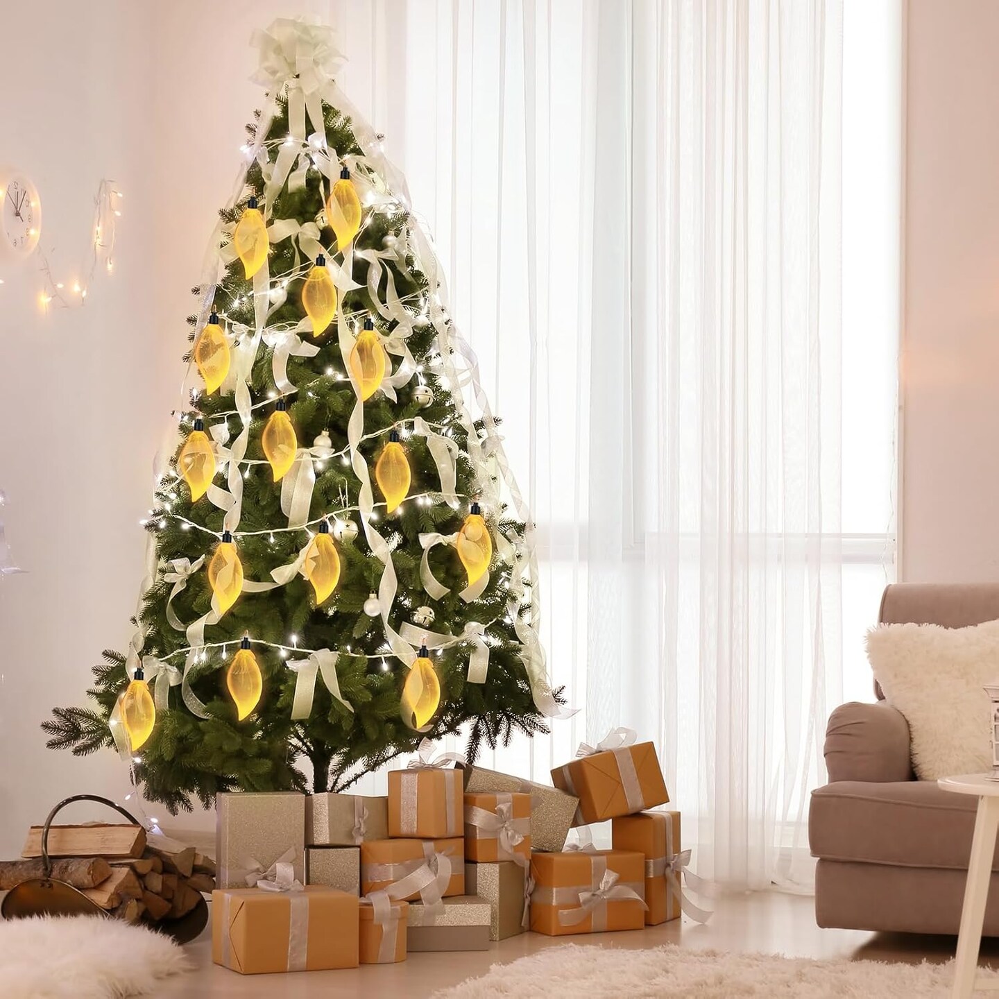 Leaf String Lights – 2 Pack 9.84FT 10 LED USB-Powered Leaf Fairy Lights, Warm White, Nature-Inspired Decorative Lights for Garden, Bedroom, Party, Wall, or DIY Décor