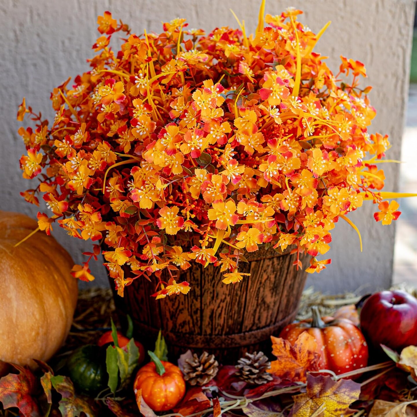 Artificial Mums for Outdoor Fall Flowers