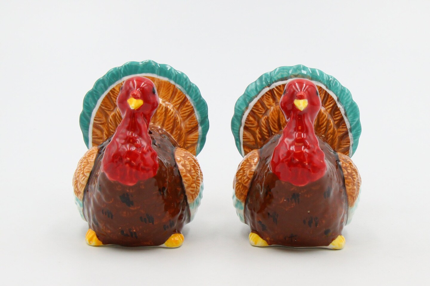 Ceramic Thanksgiving Turkey Salt And Pepper Shakers, Home D&#xE9;cor, Gift for Her, Gift for Mom, Kitchen D&#xE9;cor, Fall D&#xE9;cor, Thanksgiving D&#xE9;cor