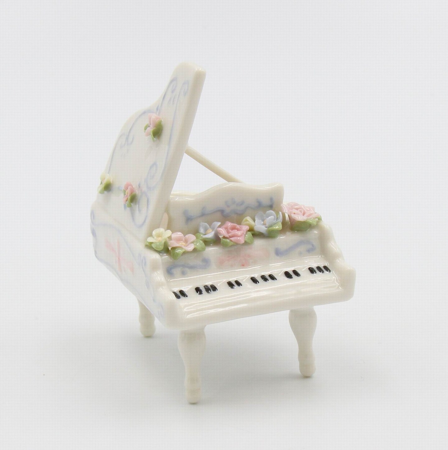 Ceramic Mini Piano Figurine, Gift for Pianist, Gift for Her