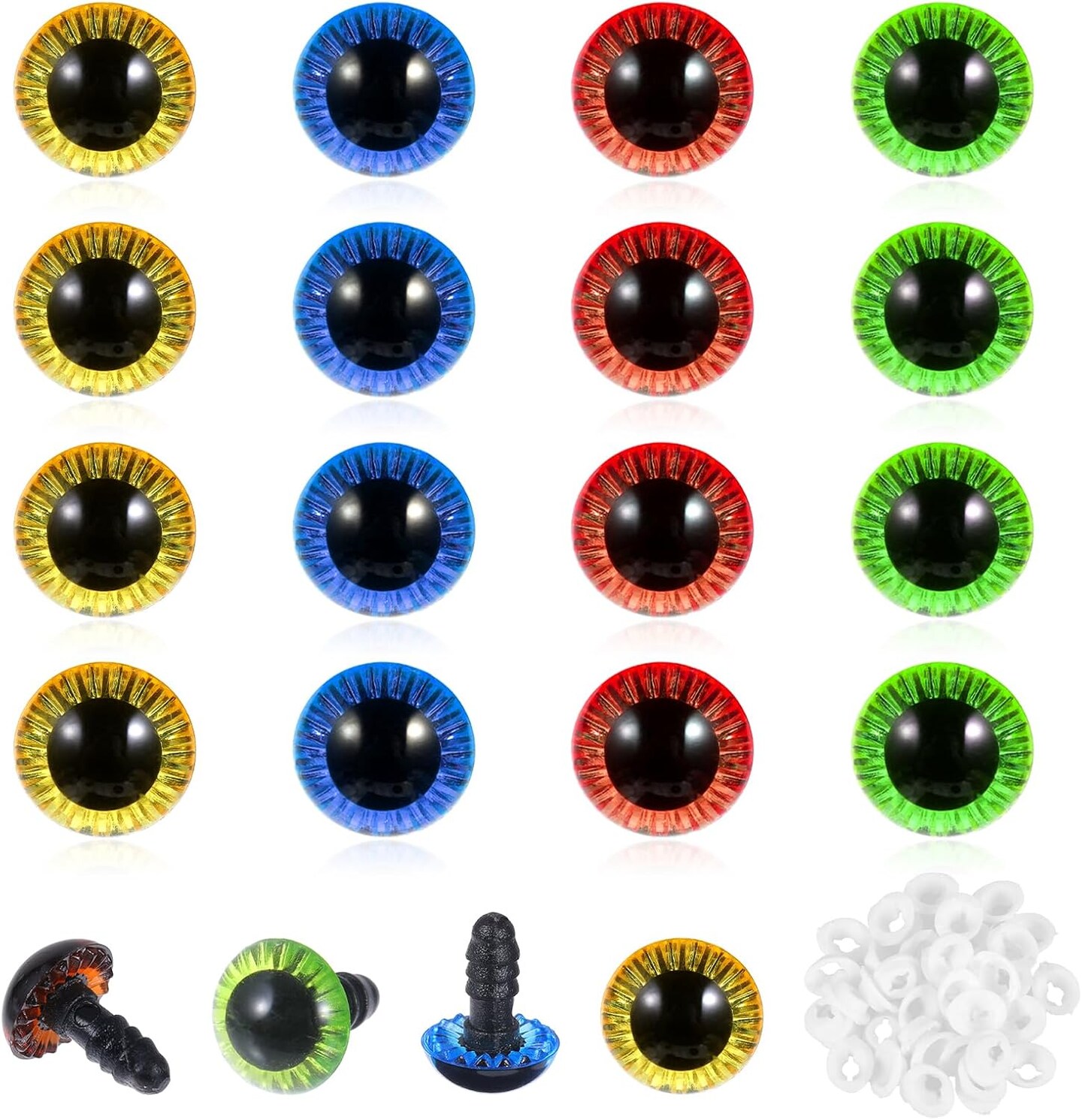 40pcs 11mm Crochet Safety Eyes Michaels