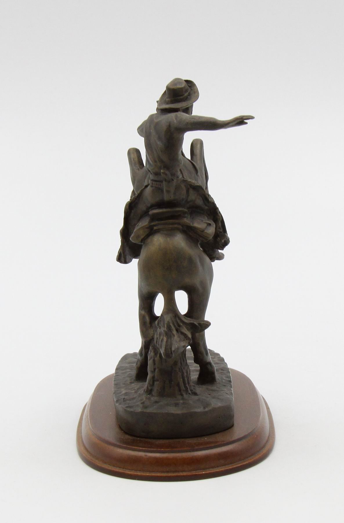 Cowboy Riding Horse Figurine, Home D&#xE9;cor, Gift for Him, Gift for Dad, Gift for Son, Office D&#xE9;cor, Game Room Decor