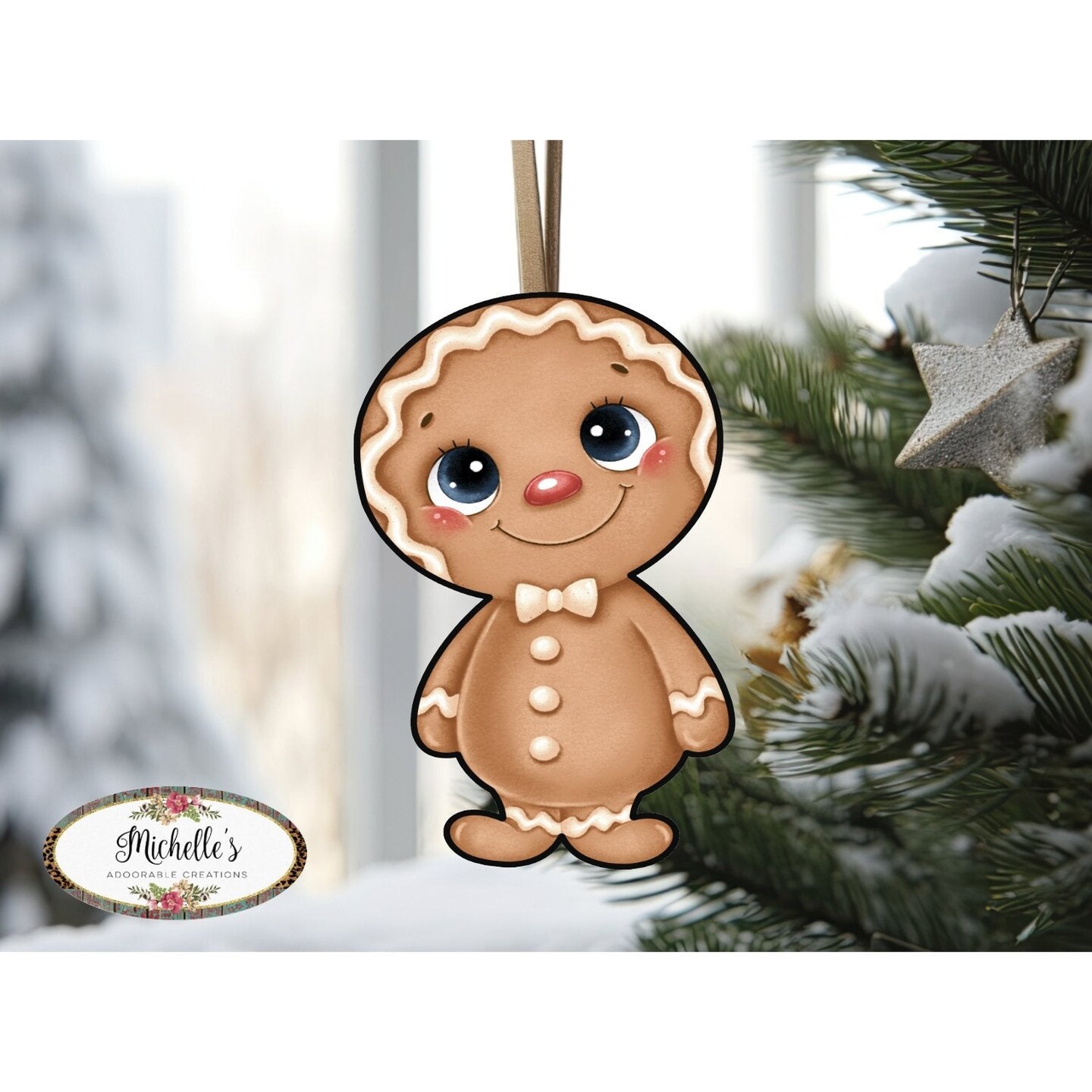 Gingerbread Boy Sweet Shoppe Sign GBB1- Wreath Enhancement