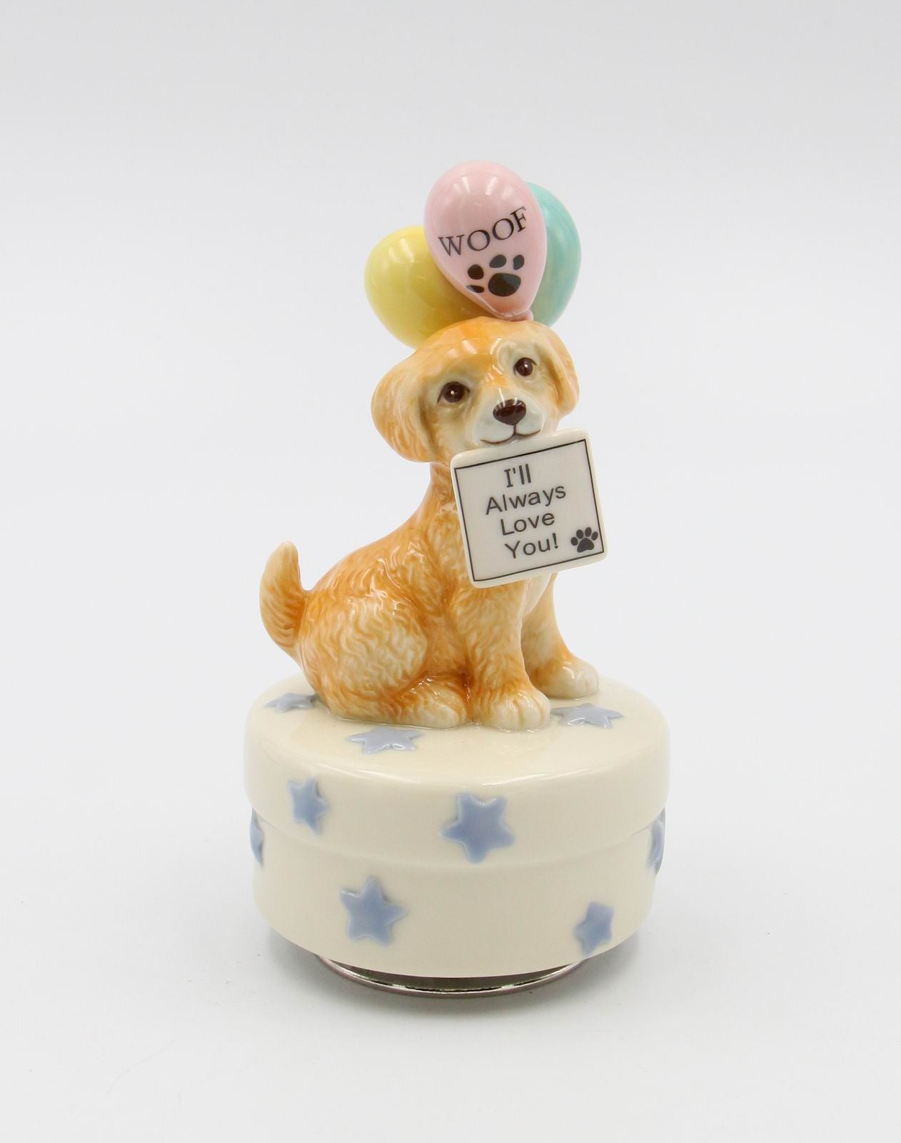 Ceramic Golden Retriever Dog Music Box, Home D&#xE9;cor, Gift for Her, Gift for Mom, Kitchen D&#xE9;cor, Dog Lover Gift, Pet Loss Gift