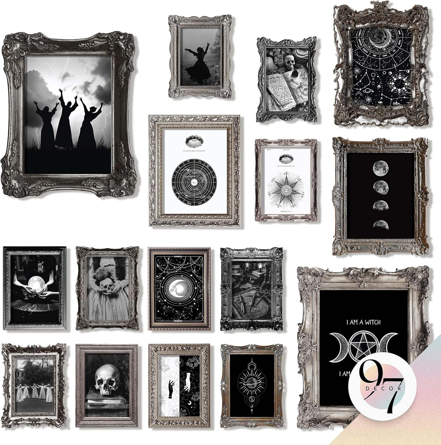 LARGE 11x14 Vintage Gothic Witchy Wall