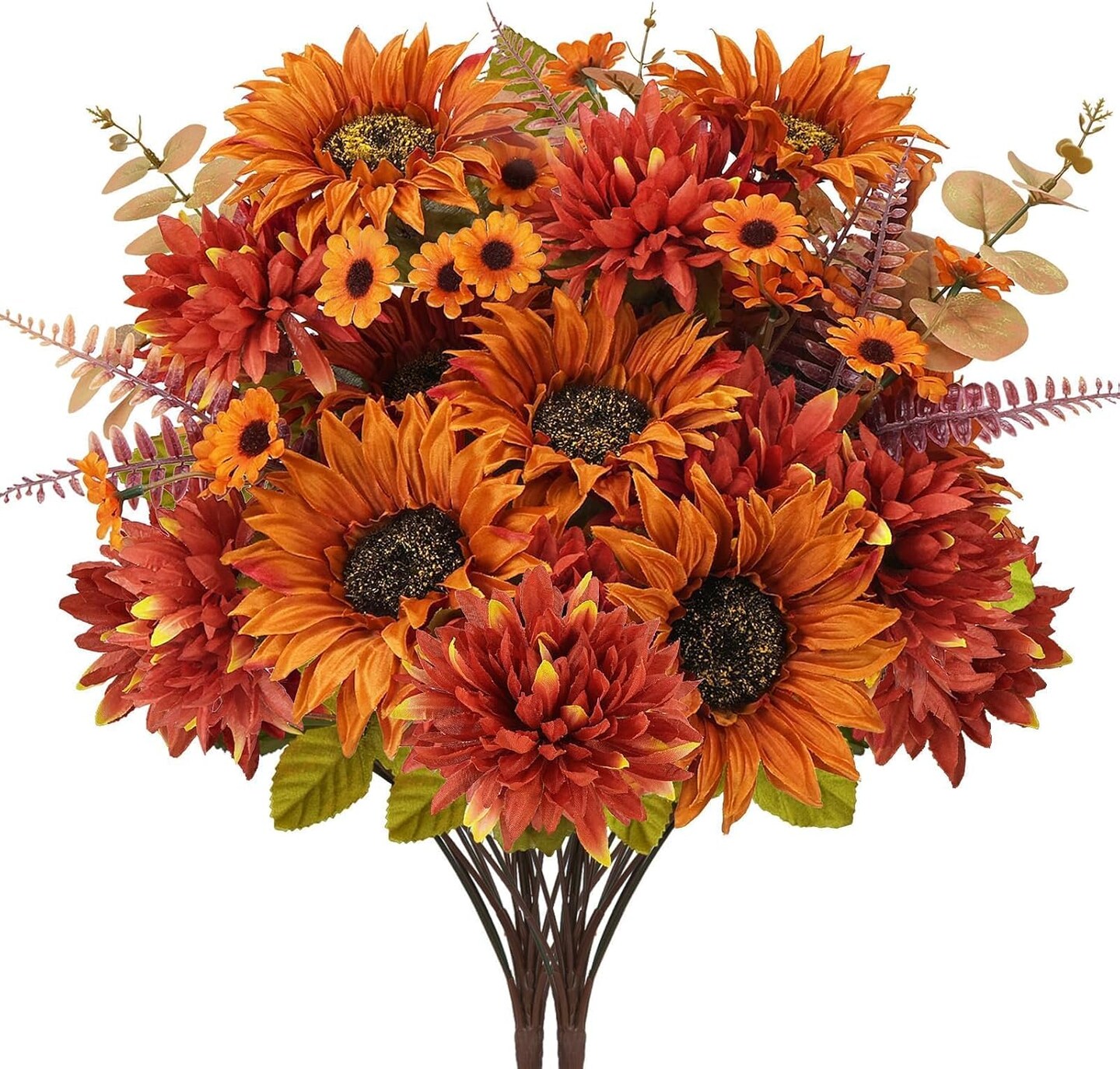 2 Pcs Fall Sunflowers Artificial Home Centerpiece