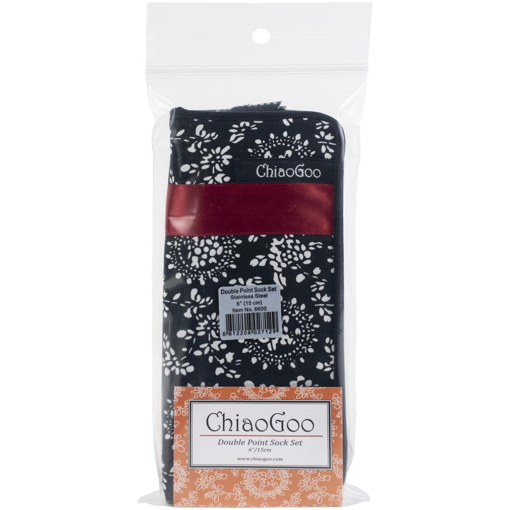 ChiaoGoo Double Point Stainless Steel Knitting Needle 6&#x22; Set