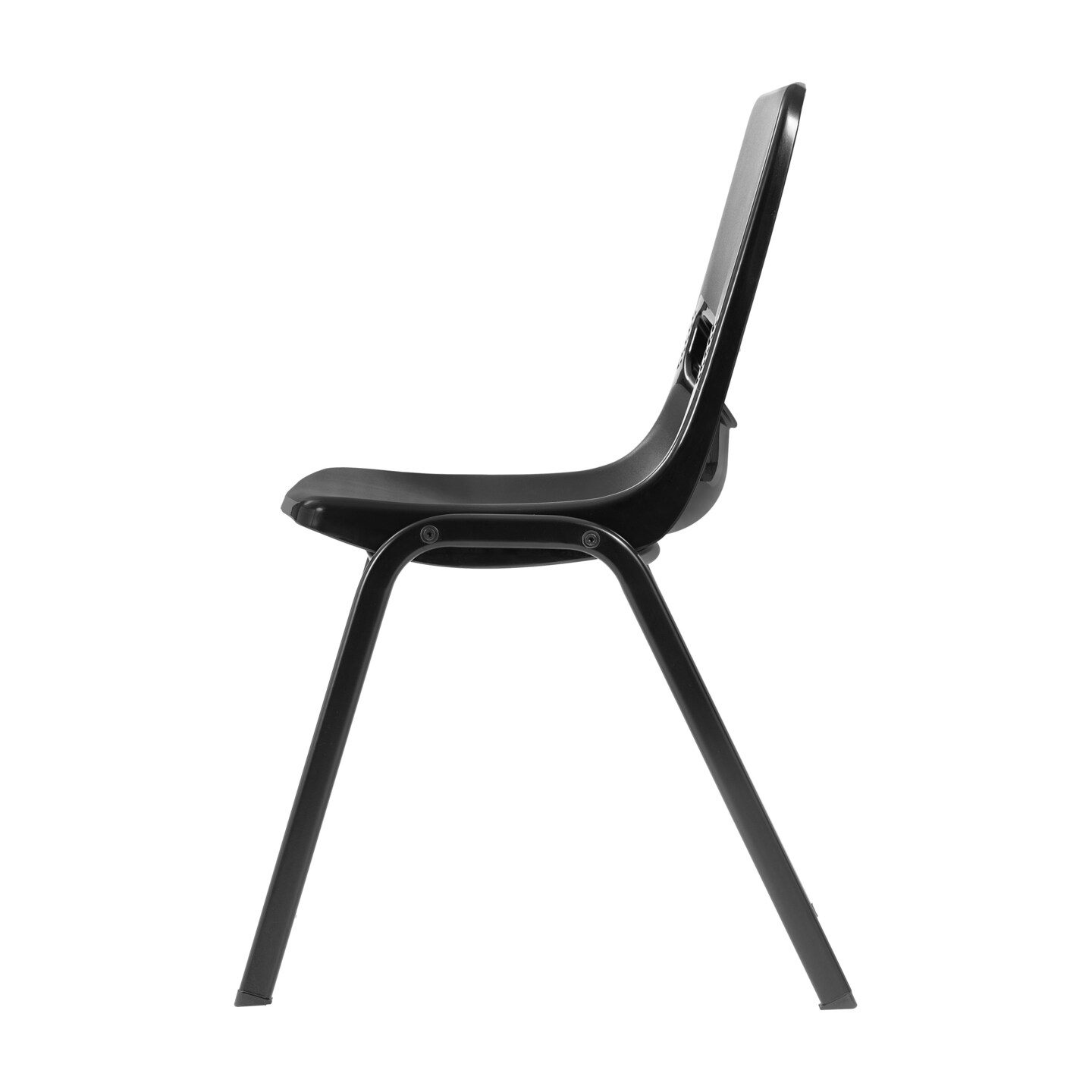 Emma and Oliver Jacobs Stackable Flex Comfort Classroom Chair with Ergonomic Flex Back and Heavy-Duty, Powder-Coated Steel Frame