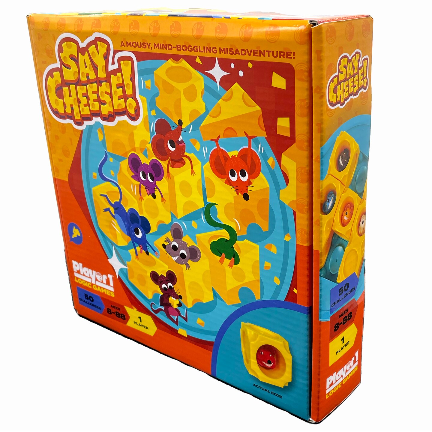 Project Genius: SAY CHEESE! - Single Player Logic Game, 50 Challenges & Puzzles, Difficulty Levels Range From Easy To Difficult, Project Genius, Ages 8+