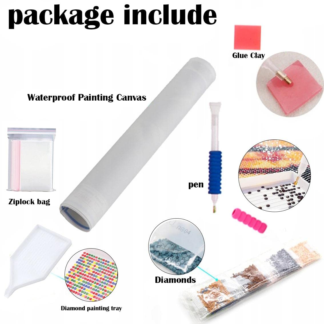 11.6X15.7 inc Diamond Painting Kits for Adults&Beginners DIY 5D Diamond Art Paint with Round Diamonds Full Drill Cow Gem Art Painting Kit for Home Wall Decor Gifts(12x16inch/30×40cm)