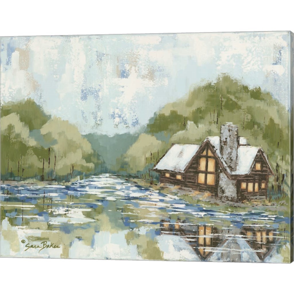 Adventure Lake by Sara Baker 20&#x22; x 16&#x22; Canvas Wall Art