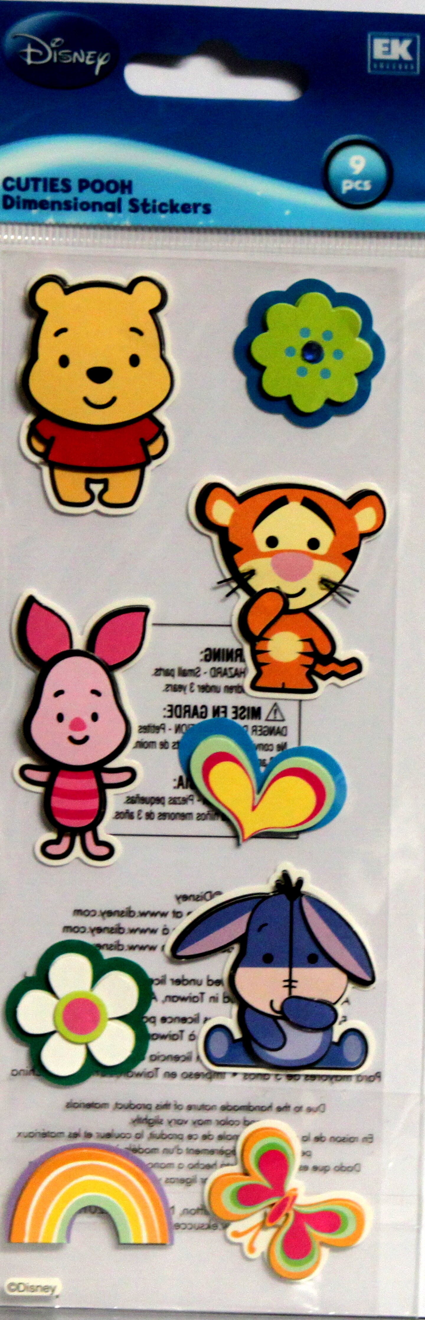 Disney Cuties Pooh Dimensional Stickers