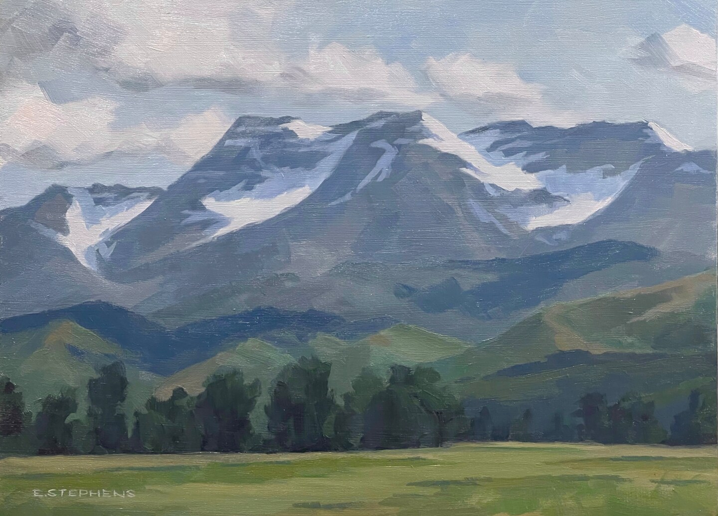 product name is Lingering Snow (9x12)