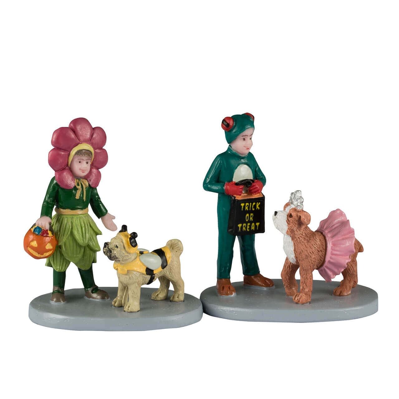 Lemax Spooky Town Halloween Village Accessory Costumed Companions Set of 2 Trick or Treaters