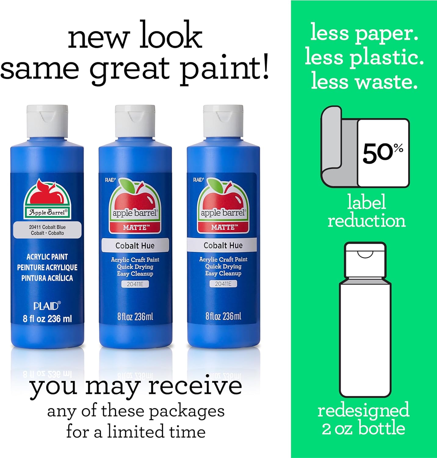 Acrylic Paint in Assorted Colors (8 Oz), 20403 White