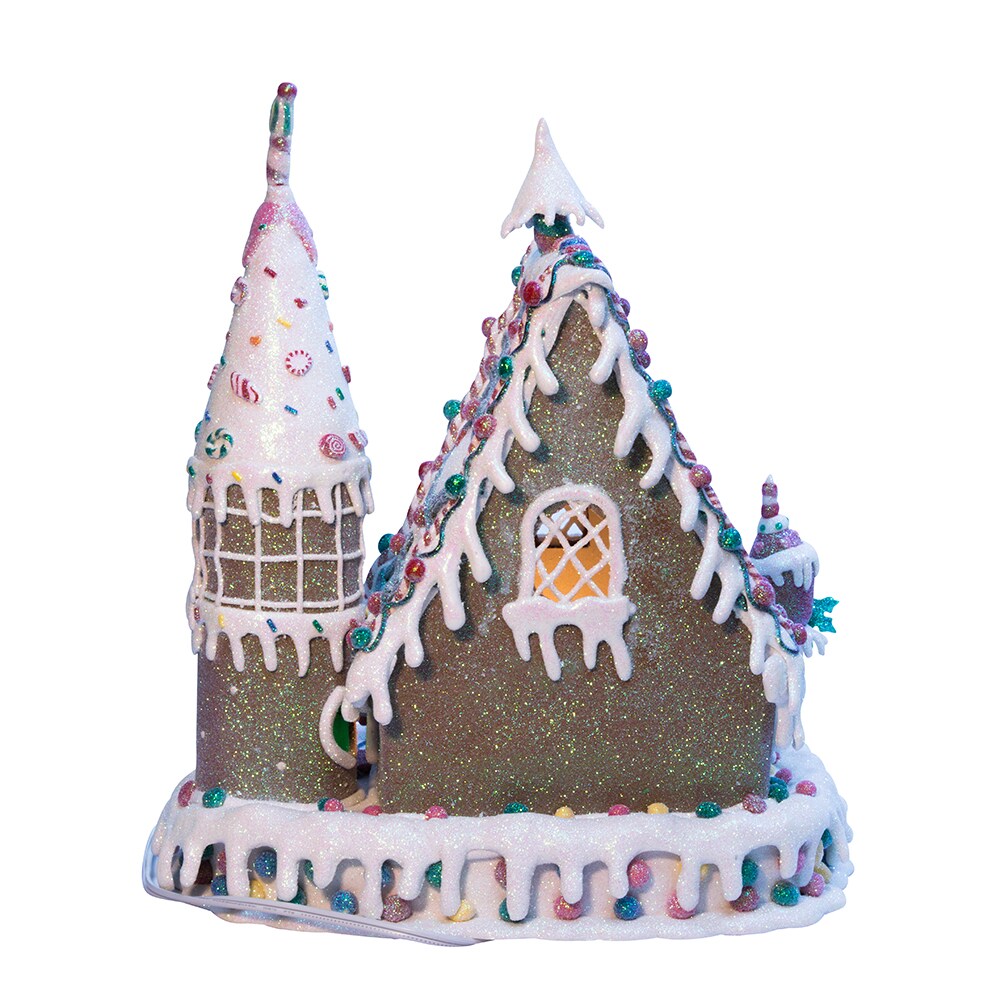 13&#x22; Gingerbread House with Lights