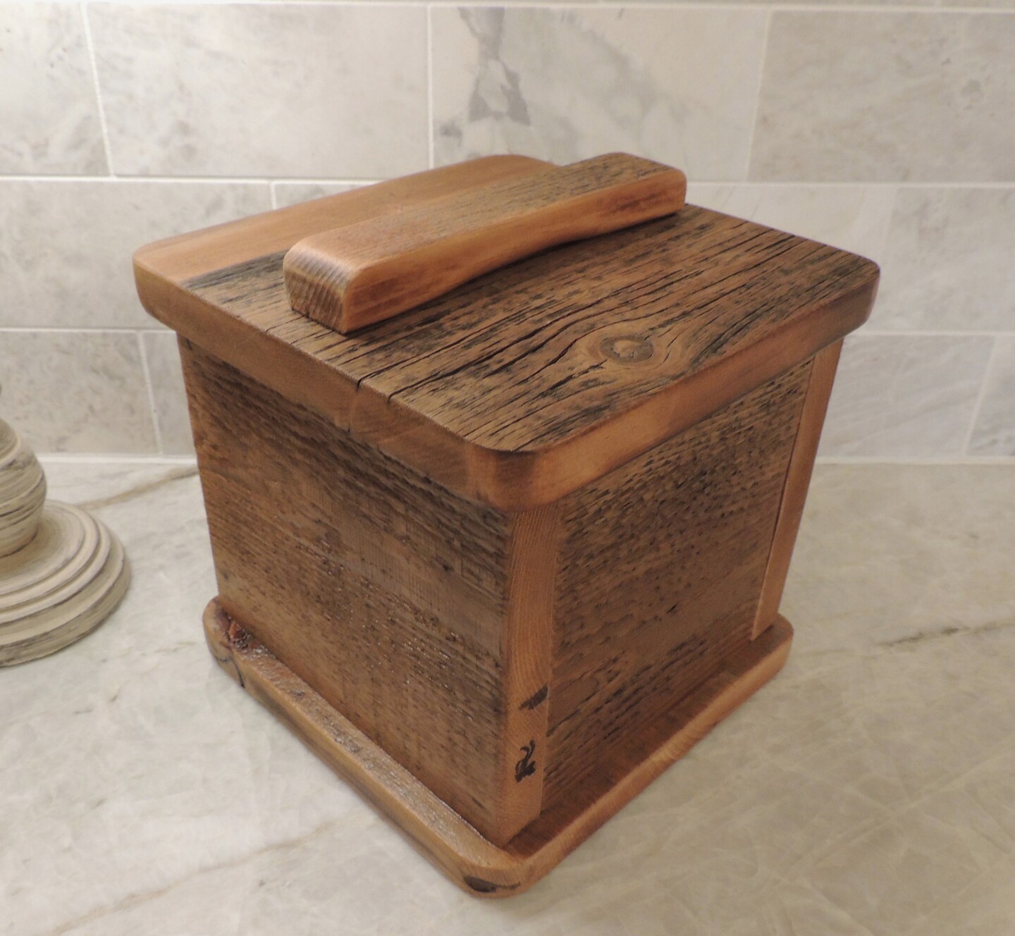 product name is Barn Wood Pet Urn  Authentic Handcrafted With Care