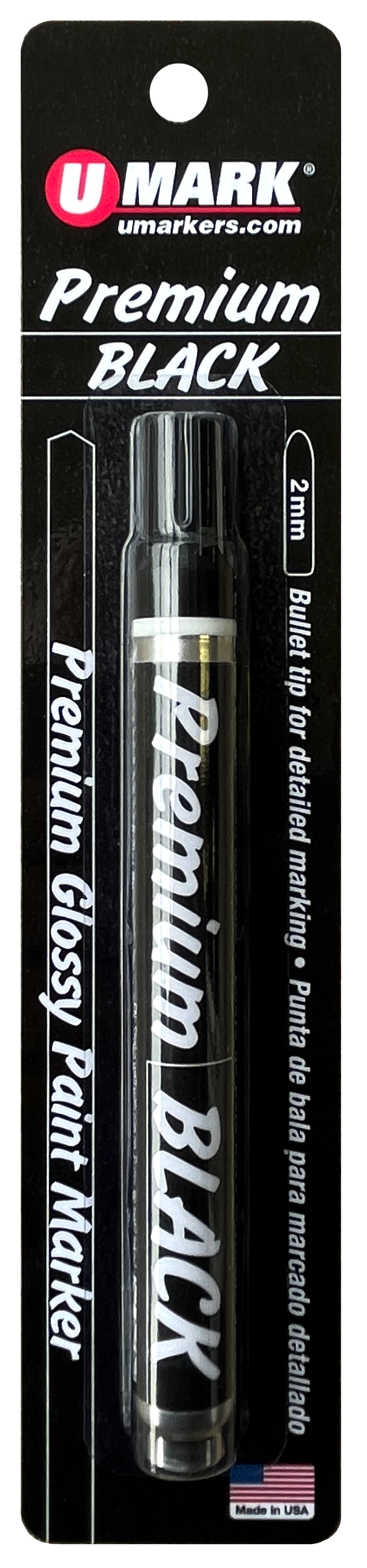 U-Mark Premium Glossy Paint Marker - Black