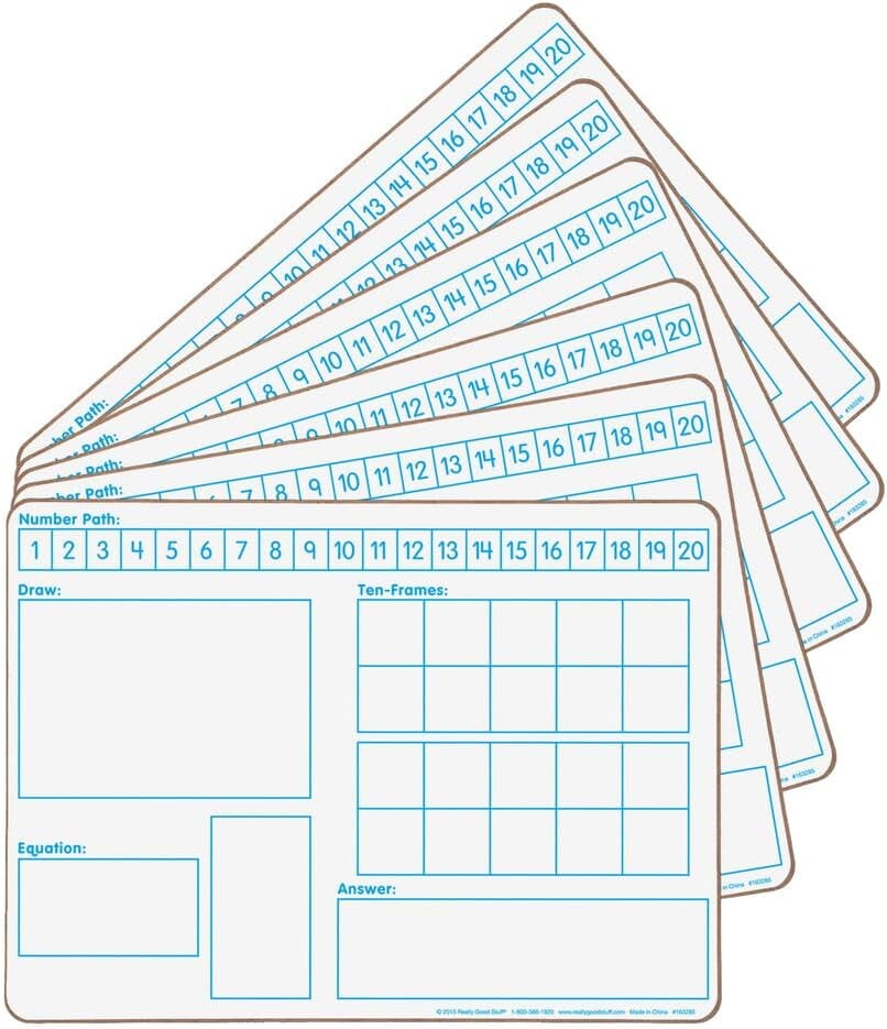 Solving Problems Two-Sided Dry Erase Boards Set