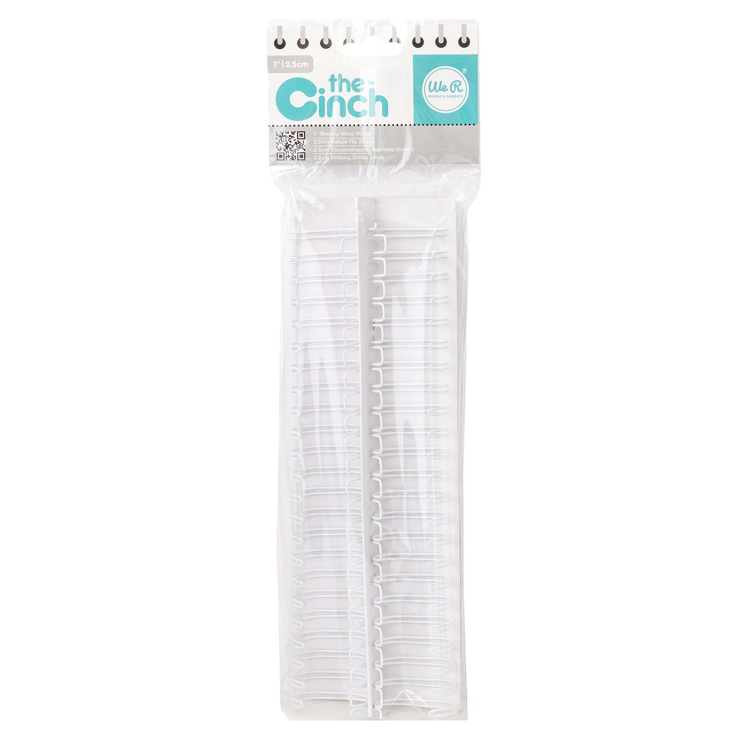 We R Memory Keepers 71007-3 The Cinch Book Binding Wires, 1.25" White (2 Pieces)