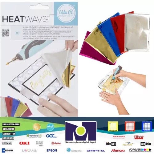 We R Memory Keepers Heatwave Foil Sheets 4 Inch X 6 Inch 30 Pk Multicolor 662579