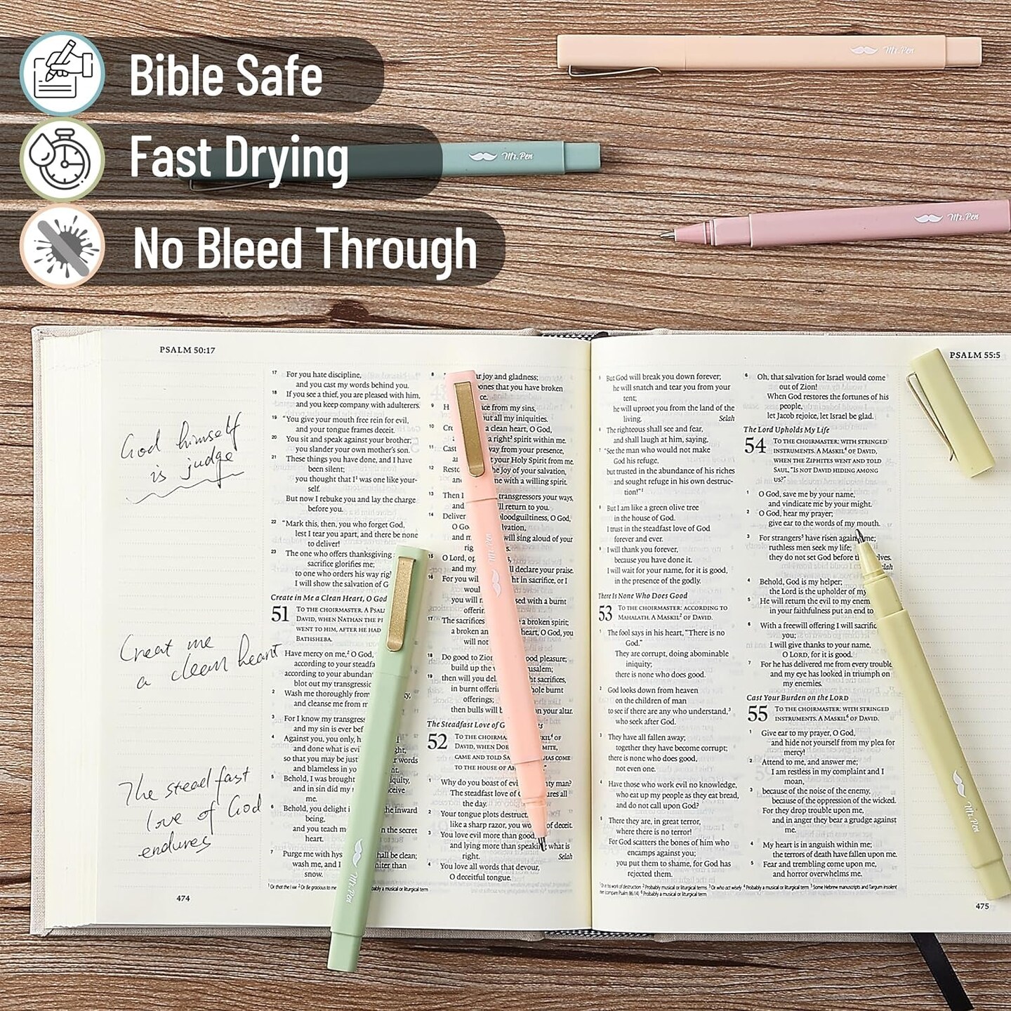 - Aesthetic Pens, 6 Pack, Black Ink, Fast Dry, No Smear Bible Pens No Bleed Through, Fine Point Pen, Ballpoint Pens Ballpoint, Fine Tip Pens for Note Taking, Pens Aesthetic