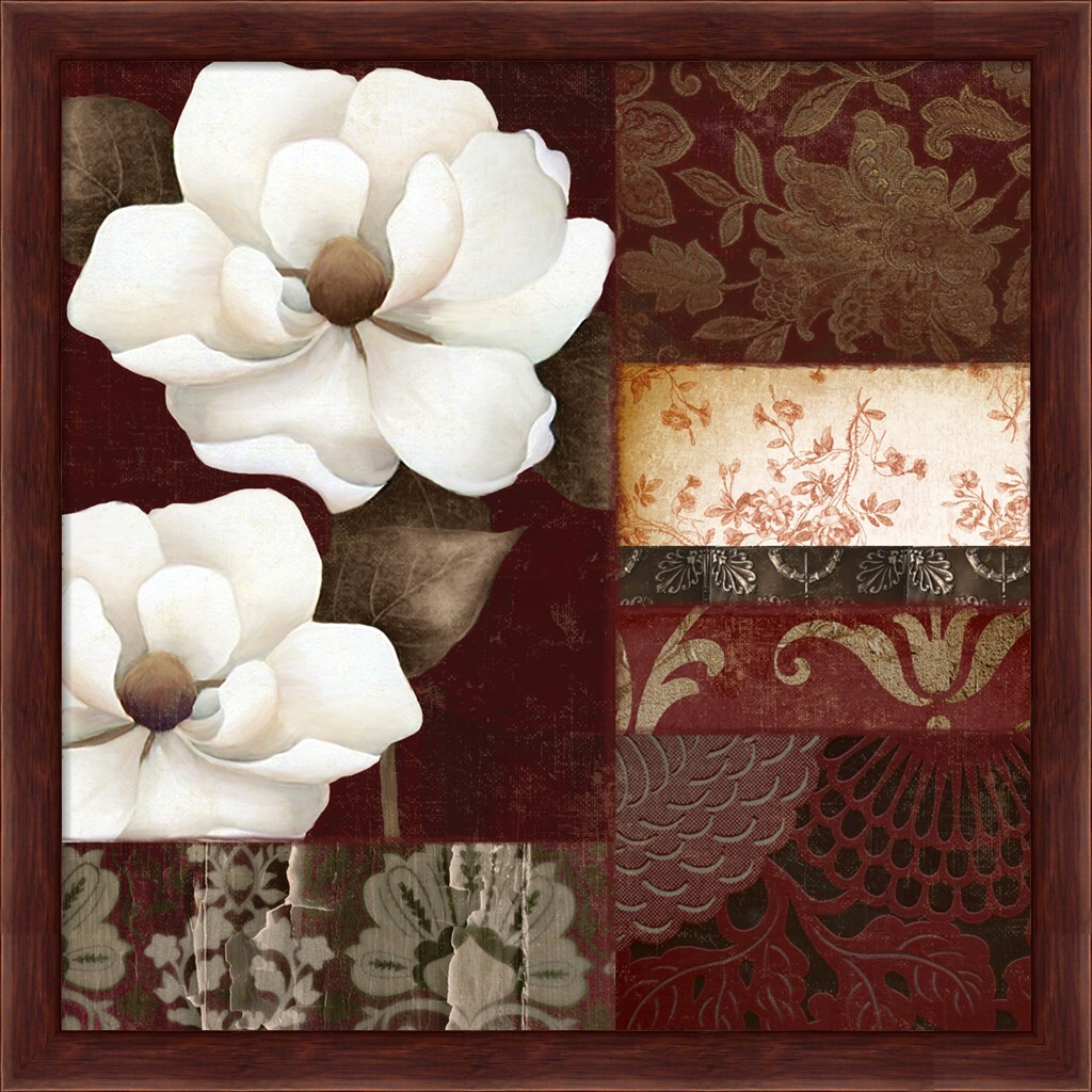 Flores Blancas III by Color Bakery 13&#x22; x 13&#x22; Framed Wall Art