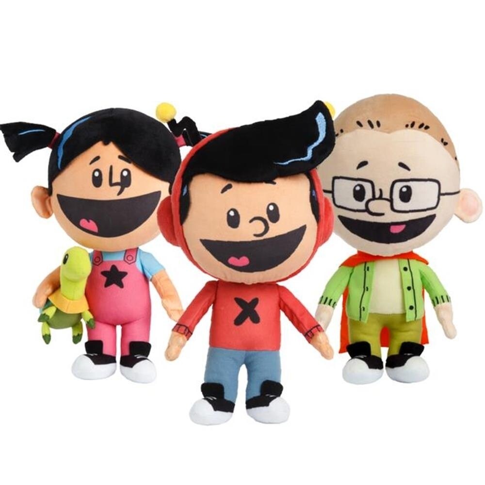 Xavier Riddle Plush Dolls Set Yadina Brad Scott Mighty Mojo 10 Inch Soft Toys