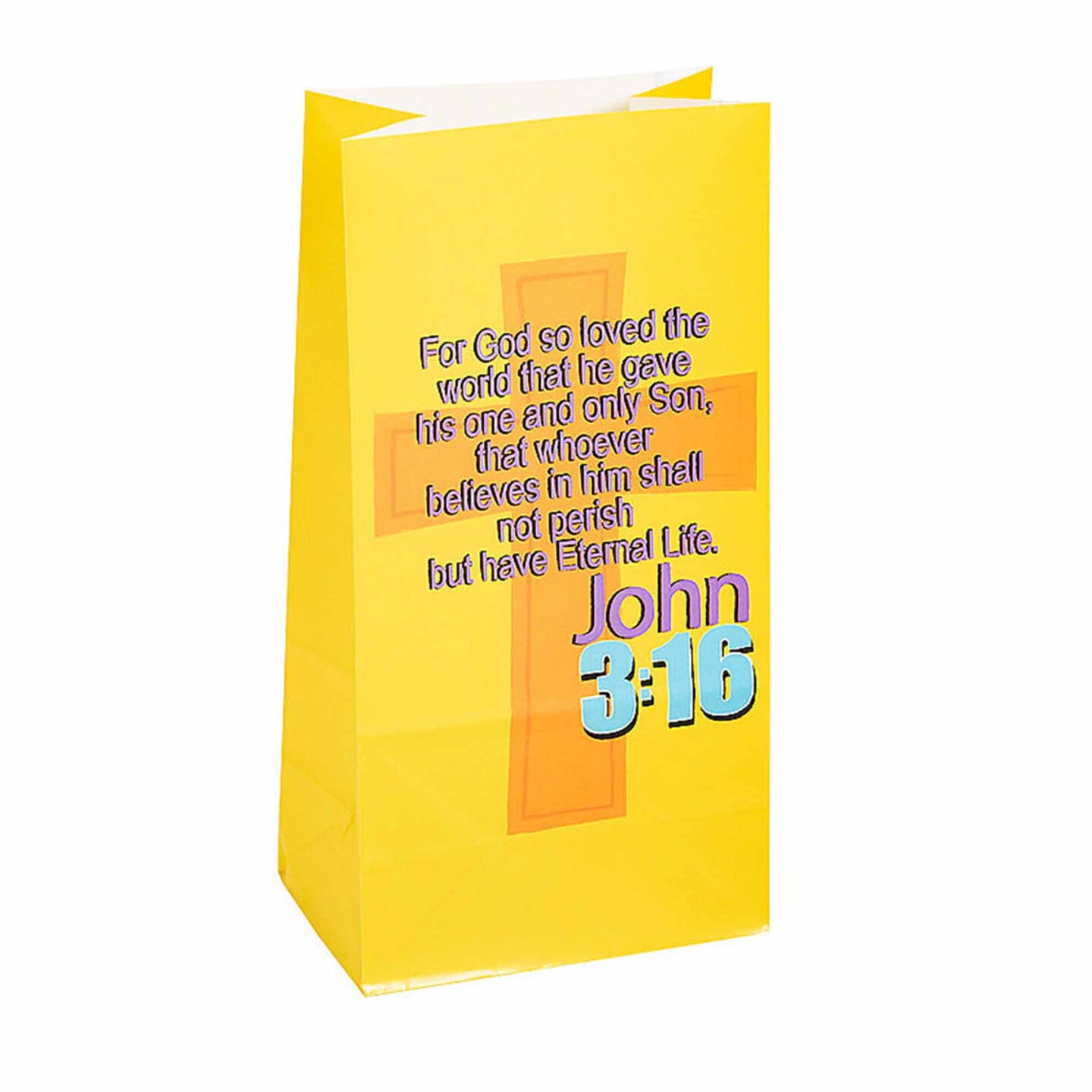 Bible Verse Treat Bags 5 1/4&#x22; x 10&#x22; - 12 Pc.