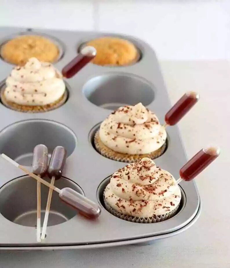 Dessert pipettes pipette for strawberries small desserts parfaits, Cupcake - image10