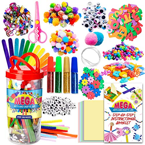 Dragon Too Mega Kids Crafts and Art Supplies Jar Kit - 1000+ Piece Set ...